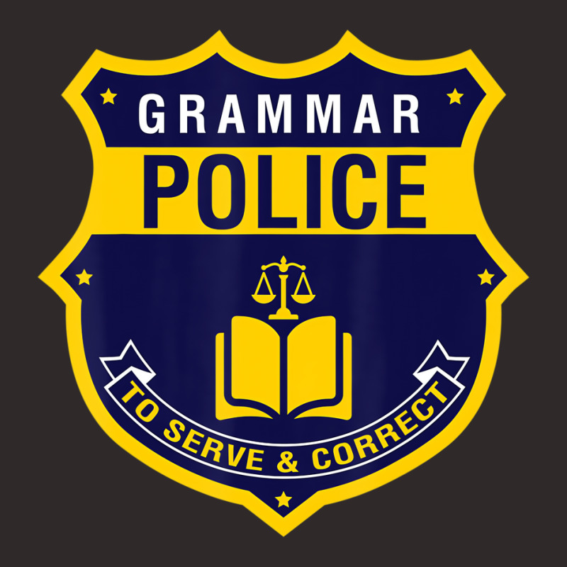 Grammar Police T Shirt   Funny English Grammar Lit Racerback Tank by calguaa | Artistshot