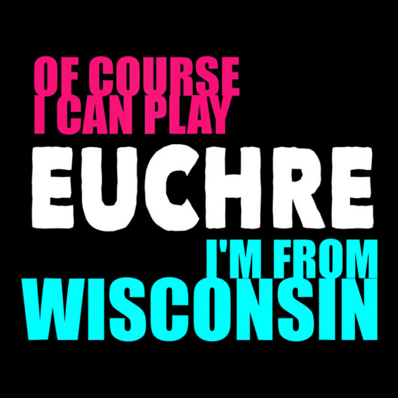 Euchre Funny Wisconsin T Shirt Cropped Hoodie by hausch | Artistshot