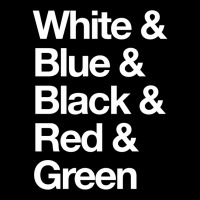 White & Blue & Black & Red & Green   Reversed 25 V-neck Tee | Artistshot