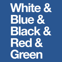 White & Blue & Black & Red & Green   Reversed 6 T-shirt | Artistshot