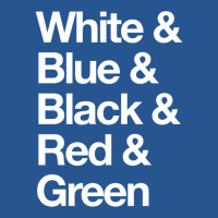 White & Blue & Black & Red & Green   Reversed 6 Ladies Fitted T-shirt | Artistshot