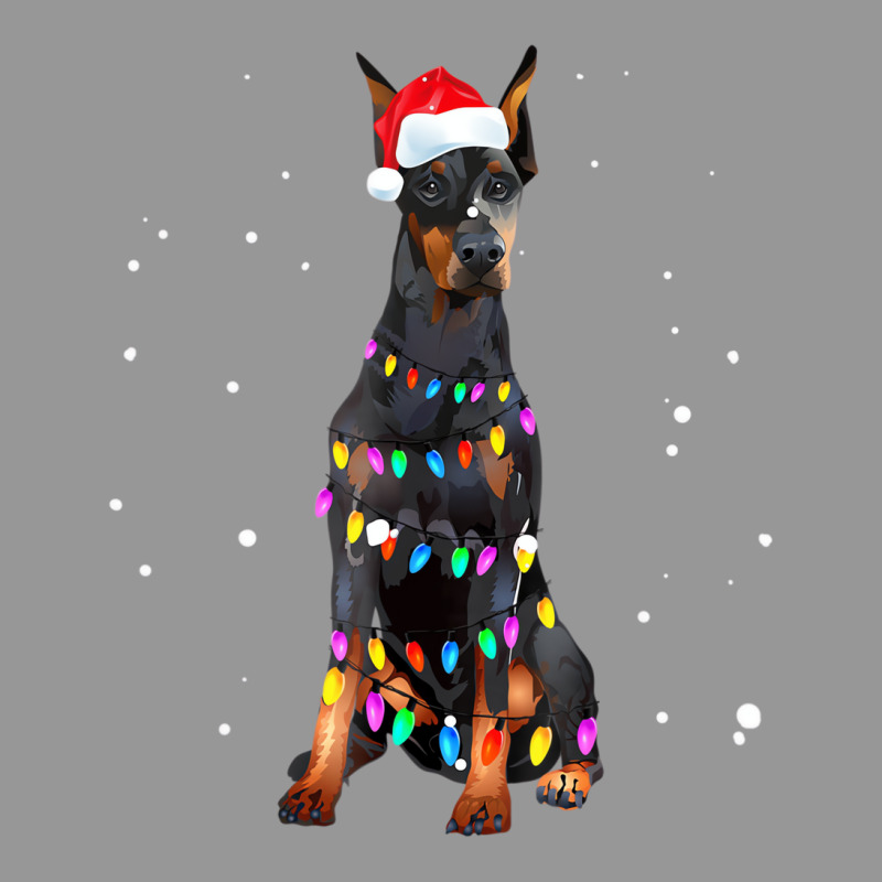 Christmas Lights Doberman T Shirt Cute Gifts For D Women's V-Neck T-Shirt by imelde | Artistshot