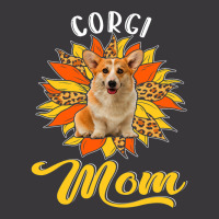 Corgi Mom Leopard Sunflower Dog Lover Happy Mother Ladies Curvy T-shirt | Artistshot