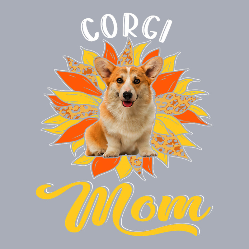 Corgi Mom Leopard Sunflower Dog Lover Happy Mother Tank Dress by DEBORAHBOURSSIQUOT | Artistshot