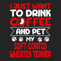 Drink Coffee And Pet My Coated Wheaten Terrier Fun 3/4 Sleeve Shirt | Artistshot