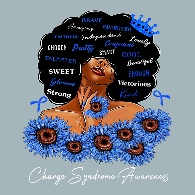 Charge Syndrome Awareness We Wear Blue Black Woman Unisex Sherpa-lined Denim Jacket | Artistshot