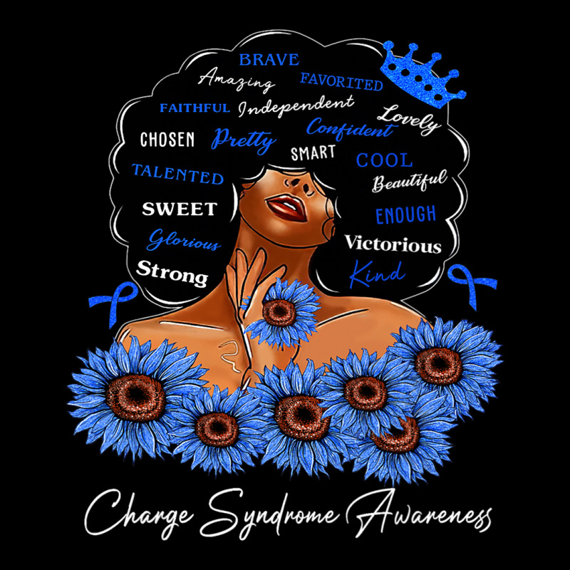 Charge Syndrome Awareness We Wear Blue Black Woman V-neck Tee | Artistshot