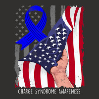 Charge Syndrome Shirt Awareness American Flag Blue Champion Hoodie | Artistshot