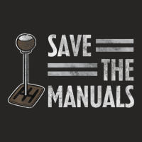 Vintage Save The Stick Manual Transmission T Shirt Ladies Fitted T-shirt | Artistshot