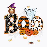 Boo Creepy Owl Pumpkin Ghost Funny Halloween Costu T-shirt | Artistshot