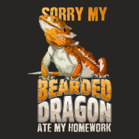 Sorry My Bearded Dragon Ate My Homework Funny Liza Ladies Fitted T-shirt | Artistshot