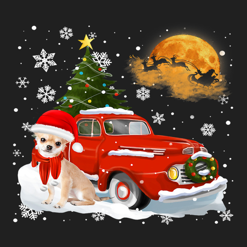 Chihuahua Vintage Wagon Red Truck Christmas Tree P Ladies Polo Shirt by AURRADILLARD | Artistshot