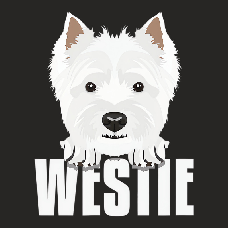 Smiling West Highland White Terrier T Shirt Ladies Fitted T-Shirt by qadina | Artistshot