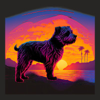 Retro Aesthetic Glen Of Imaal Terrier Dog 72 Ladies Fitted T-shirt | Artistshot