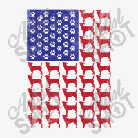 Jack Russell Terrier American Flag Ladies Fitted T-shirt | Artistshot