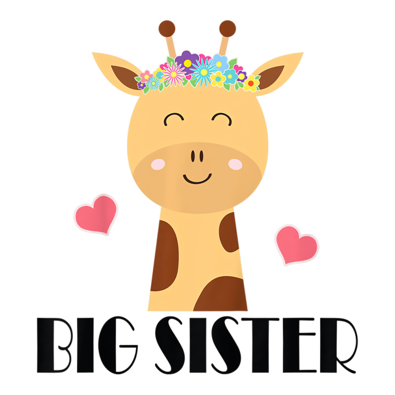 Kids Big Sister Giraffe Big Sis T Shirt V-Neck Tee by voutsro | Artistshot