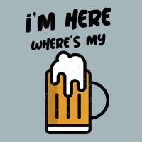 I'm Here Where's My Beer T Shirt Unisex Sherpa-lined Denim Jacket | Artistshot