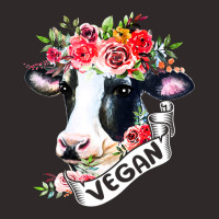 Funny Vegan Flower Cow Vegetarian Lovers Animals C Racerback Tank | Artistshot