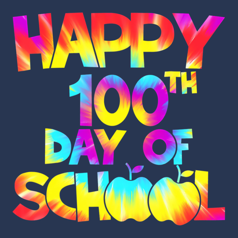 Tie Dye Happy 100th Day Of School Teacher Student Men Denim Jacket | Artistshot