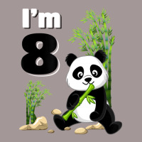 8 Year Old Gifts 8th Birthday Party Animal Panda L Vintage Hoodie | Artistshot