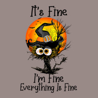 It's Fine I'm Fine Everything Is Fine Black Cat Ha Vintage T-shirt | Artistshot