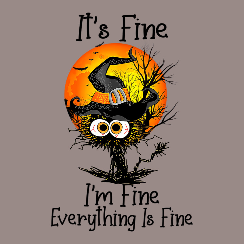 It's Fine I'm Fine Everything Is Fine Black Cat Ha Vintage T-shirt | Artistshot