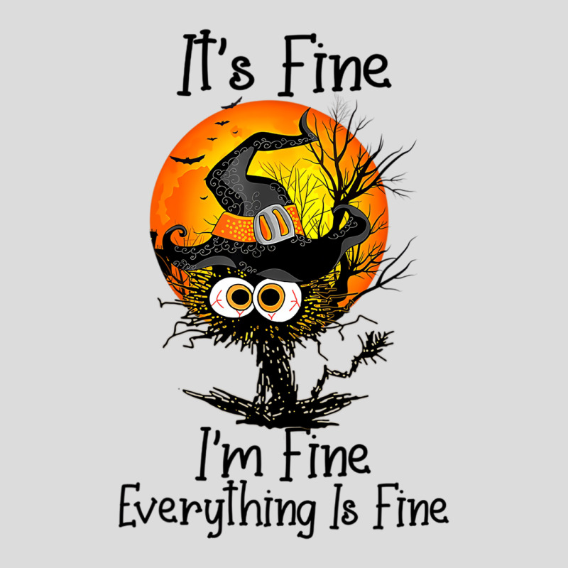 It's Fine I'm Fine Everything Is Fine Black Cat Ha Men's Polo Shirt | Artistshot