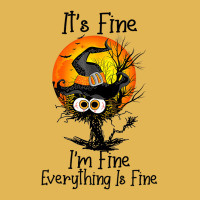 It's Fine I'm Fine Everything Is Fine Black Cat Ha Vintage Hoodie And Short Set | Artistshot