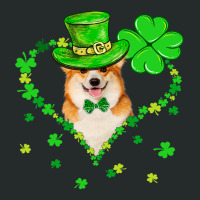 Cute Corgi Saint Patricks Day Dogs Dad Mom Women's Triblend Scoop T-shirt | Artistshot