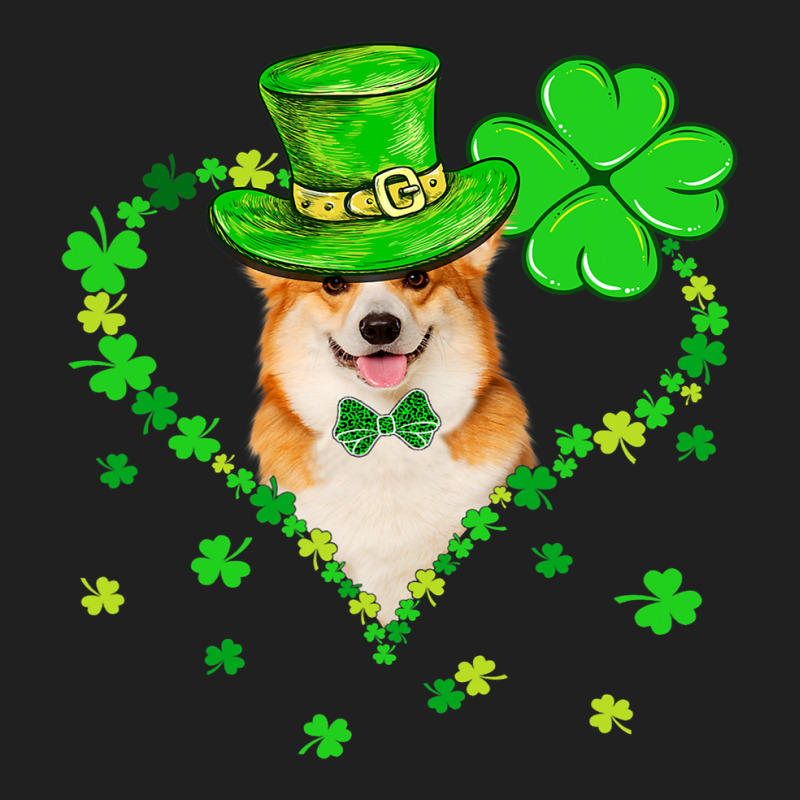 Cute Corgi Saint Patricks Day Dogs Dad Mom Ladies Polo Shirt by DEBORAHBOURSSIQUOT | Artistshot