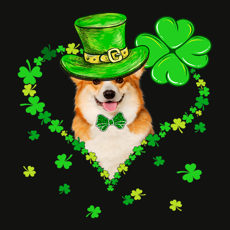 Cute Corgi Saint Patricks Day Dogs Dad Mom Scorecard Crop Tee by DEBORAHBOURSSIQUOT | Artistshot