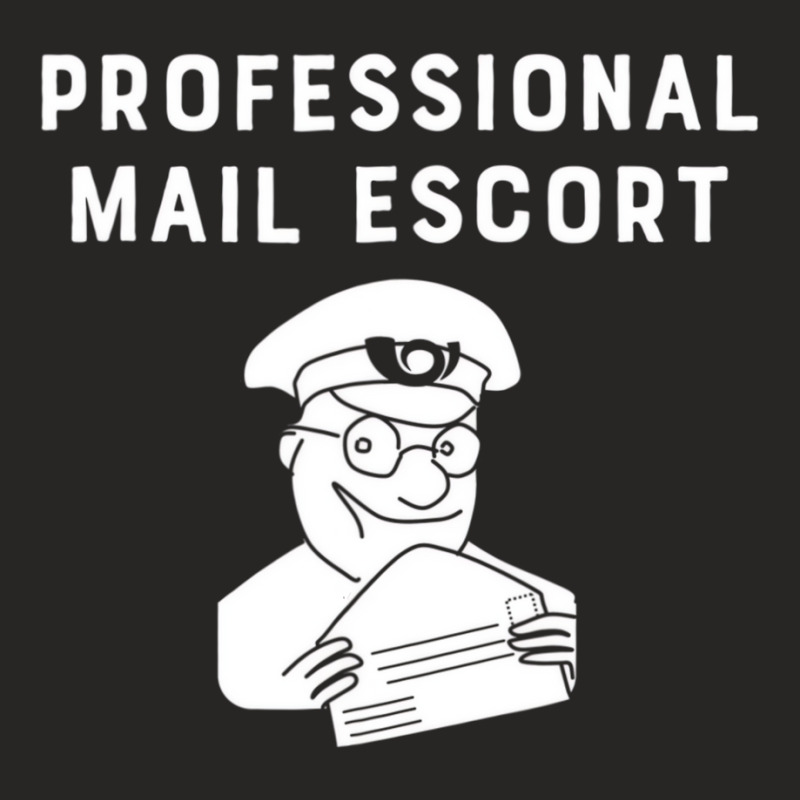 Professional Mail Escort Funny Mailman Novelty T S Ladies Fitted T-Shirt by heffopance | Artistshot