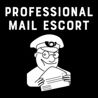 Professional Mail Escort Funny Mailman Novelty T S Cropped Hoodie | Artistshot