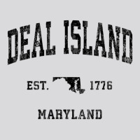 Deal Island Maryland Md Vintage Athletic Black Spo Women's Triblend Scoop T-shirt | Artistshot