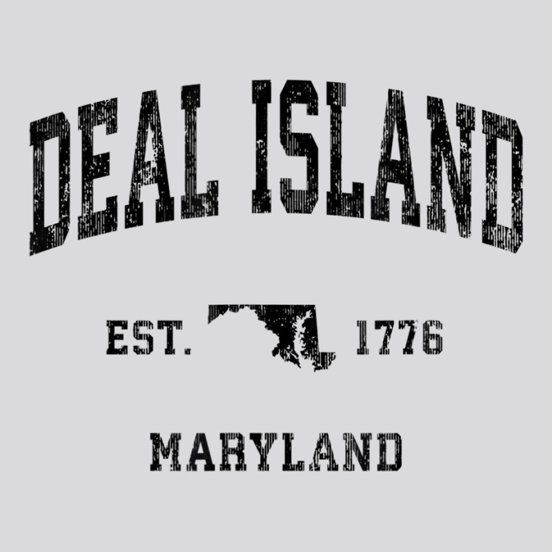 Deal Island Maryland Md Vintage Athletic Black Spo Women's Triblend Scoop T-shirt by ravand | Artistshot