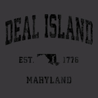 Deal Island Maryland Md Vintage Athletic Black Spo Ladies Curvy T-shirt | Artistshot