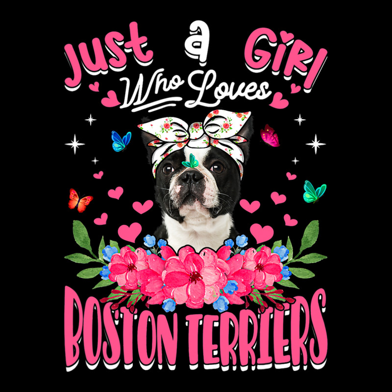 Cute Dog Lover Just A Girl Who Loves Boston Terrie Maternity Scoop Neck T-shirt by spreesgomez | Artistshot