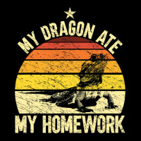 My Dragon Ate My Homework Funny Bearded Dragon Own Adjustable Cap | Artistshot