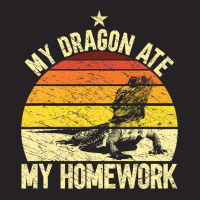 My Dragon Ate My Homework Funny Bearded Dragon Own Vintage Cap | Artistshot