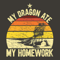 My Dragon Ate My Homework Funny Bearded Dragon Own Bucket Hat | Artistshot