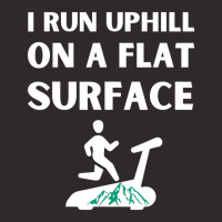 I Run Uphill On A Flat Surface Indoor Runner Incli Racerback Tank | Artistshot