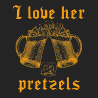 Mens I Love Her Pretzels Oktoberfest Couple Matchi 3/4 Sleeve Shirt | Artistshot