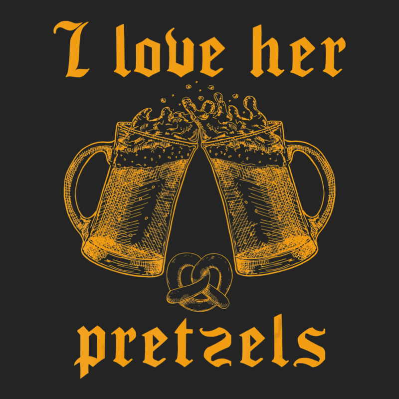 Mens I Love Her Pretzels Oktoberfest Couple Matchi 3/4 Sleeve Shirt | Artistshot