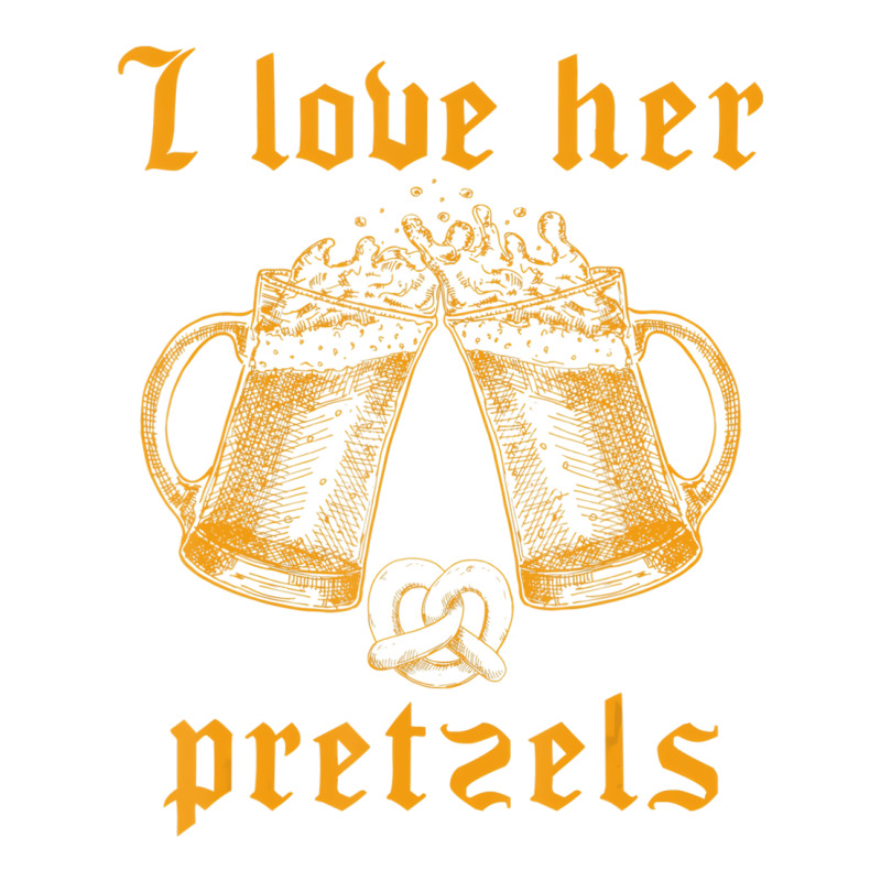 Mens I Love Her Pretzels Oktoberfest Couple Matchi Unisex Hoodie | Artistshot