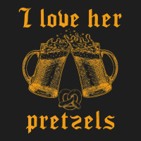 Mens I Love Her Pretzels Oktoberfest Couple Matchi Classic T-shirt | Artistshot