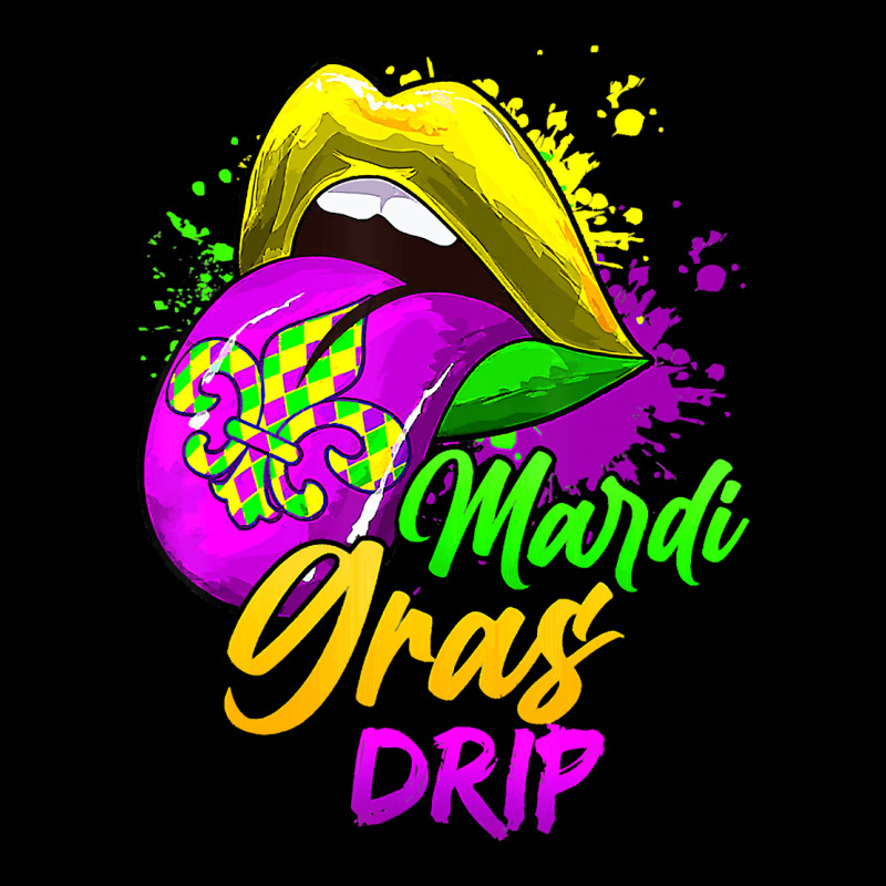 Mardi Gras Dripping Lips Funny Mardi Gras Drip Col Toddler 3/4 Sleeve Tee | Artistshot