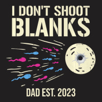 Mens I Don't Shoot Blanks Gender Reveal Baby Showe T-shirt | Artistshot