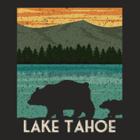 Lake Tahoe California Nevada Vintage Bear Camping  Ladies Fitted T-shirt | Artistshot