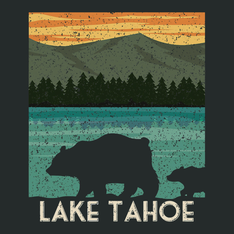 Lake Tahoe California Nevada Vintage Bear Camping  Women's Triblend Scoop T-shirt by kerrmanthez | Artistshot