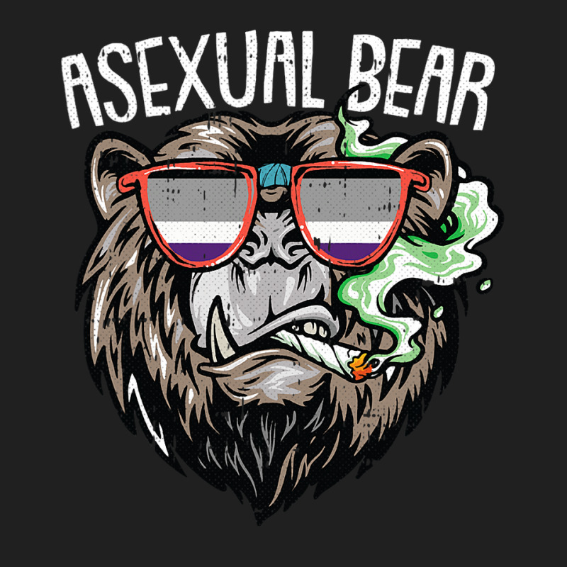 Asexual Bear Lgbtq Ace Pride Smoking Weed Marijuan Ladies Polo Shirt by whoretacarpal | Artistshot